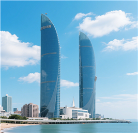 厦门地标建筑双子塔图片